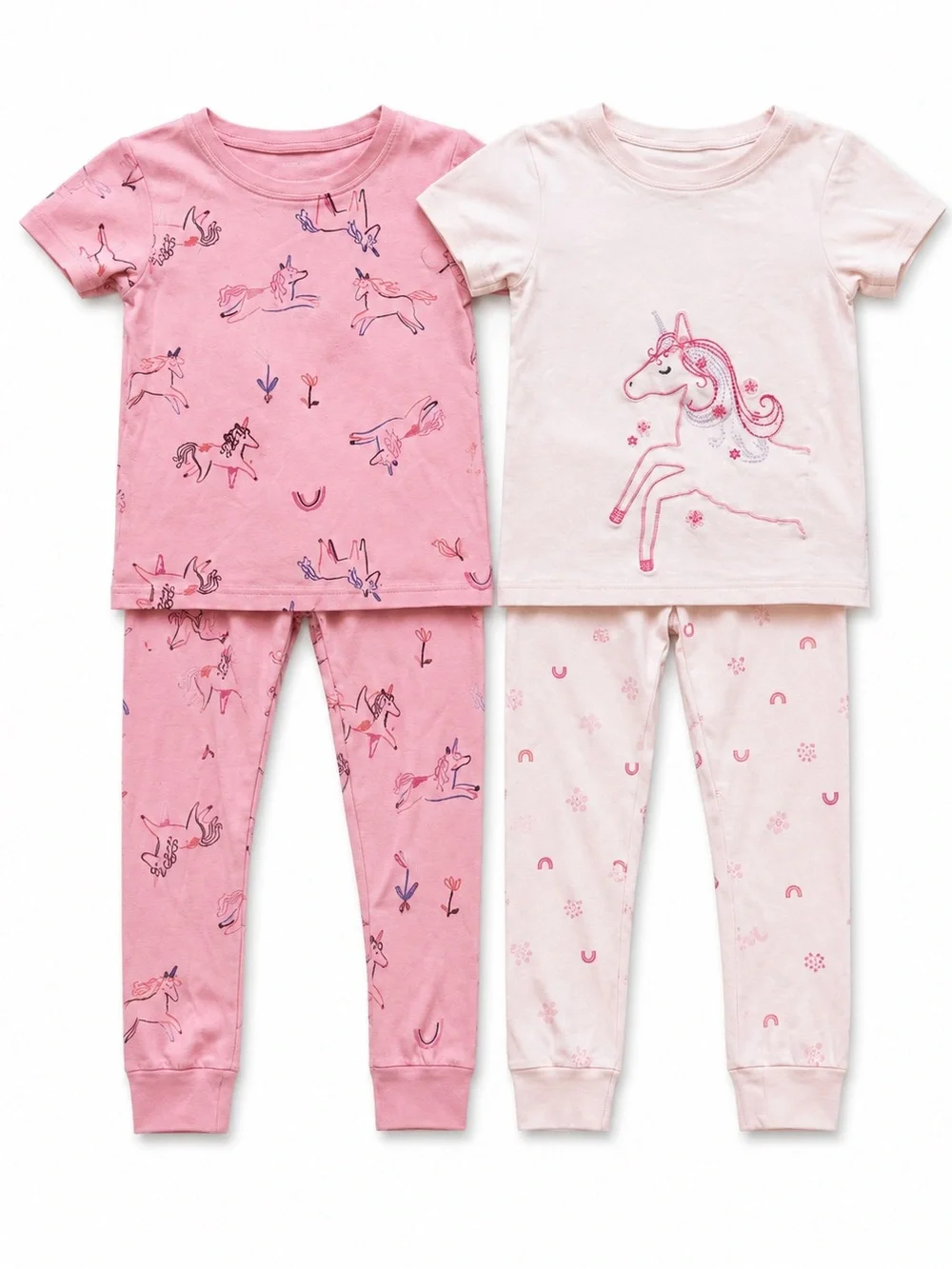 Carter’s Girls Unicorn Pajama Set Size 4T Pink 2 Pack Pink Unicorn pajamas